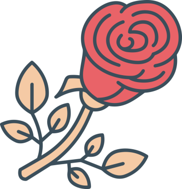 Çiçek simgesi PNG biçimi. Basit minimalist ve zarif tasarım. İlkbahar güzellik bahçesi çiçekleri, bitki örtüsü, romantik estetik süslemeler, dijital grafik, şeffaf arkaplan.