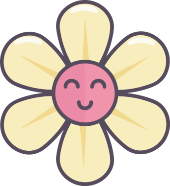 Çiçek simgesi PNG biçimi. Basit minimalist ve zarif tasarım. İlkbahar güzellik bahçesi çiçekleri, bitki örtüsü, romantik estetik süslemeler, dijital grafik, şeffaf arkaplan.