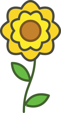 Çiçek simgesi PNG biçimi. Basit minimalist ve zarif tasarım. İlkbahar güzellik bahçesi çiçekleri, bitki örtüsü, romantik estetik süslemeler, dijital grafik, şeffaf arkaplan.