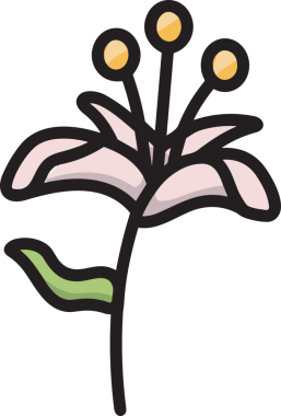 Çiçek simgesi PNG biçimi. Basit minimalist ve zarif tasarım. İlkbahar güzellik bahçesi çiçekleri, bitki örtüsü, romantik estetik süslemeler, dijital grafik, şeffaf arkaplan.