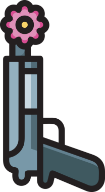 Çiçek simgesi PNG biçimi. Basit minimalist ve zarif tasarım. İlkbahar güzellik bahçesi çiçekleri, bitki örtüsü, romantik estetik süslemeler, dijital grafik, şeffaf arkaplan.