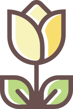 Çiçek simgesi PNG biçimi. Basit minimalist ve zarif tasarım. İlkbahar güzellik bahçesi çiçekleri, bitki örtüsü, romantik estetik süslemeler, dijital grafik, şeffaf arkaplan.