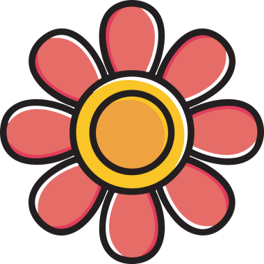 Çiçek simgesi PNG biçimi. Basit minimalist ve zarif tasarım. İlkbahar güzellik bahçesi çiçekleri, bitki örtüsü, romantik estetik süslemeler, dijital grafik, şeffaf arkaplan.