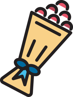 Çiçek simgesi PNG biçimi. Basit minimalist ve zarif tasarım. İlkbahar güzellik bahçesi çiçekleri, bitki örtüsü, romantik estetik süslemeler, dijital grafik, şeffaf arkaplan.