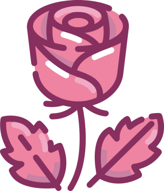 Çiçek simgesi PNG biçimi. Basit minimalist ve zarif tasarım. İlkbahar güzellik bahçesi çiçekleri, bitki örtüsü, romantik estetik süslemeler, dijital grafik, şeffaf arkaplan.