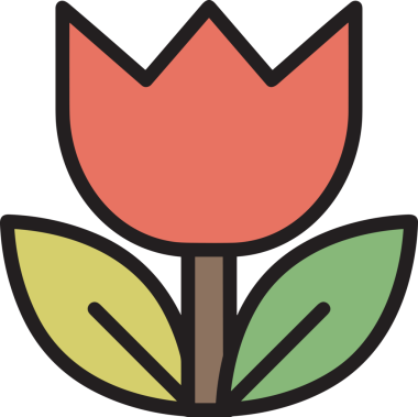 Çiçek simgesi PNG biçimi. Basit minimalist ve zarif tasarım. İlkbahar güzellik bahçesi çiçekleri, bitki örtüsü, romantik estetik süslemeler, dijital grafik, şeffaf arkaplan.