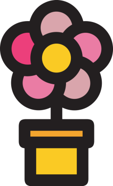 Çiçek simgesi PNG biçimi. Basit minimalist ve zarif tasarım. İlkbahar güzellik bahçesi çiçekleri, bitki örtüsü, romantik estetik süslemeler, dijital grafik, şeffaf arkaplan.