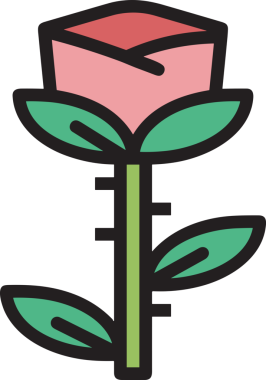 Çiçek simgesi PNG biçimi. Basit minimalist ve zarif tasarım. İlkbahar güzellik bahçesi çiçekleri, bitki örtüsü, romantik estetik süslemeler, dijital grafik, şeffaf arkaplan.