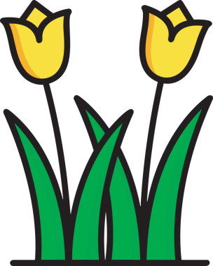 Çiçek simgesi PNG biçimi. Basit minimalist ve zarif tasarım. İlkbahar güzellik bahçesi çiçekleri, bitki örtüsü, romantik estetik süslemeler, dijital grafik, şeffaf arkaplan.