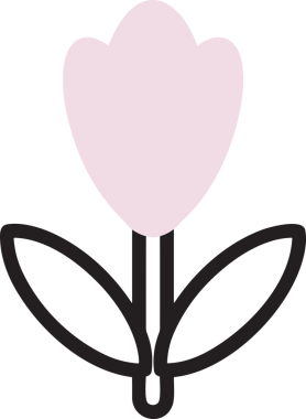 Çiçek simgesi PNG biçimi. Basit minimalist ve zarif tasarım. İlkbahar güzellik bahçesi çiçekleri, bitki örtüsü, romantik estetik süslemeler, dijital grafik, şeffaf arkaplan.