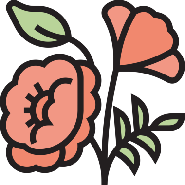 Çiçek simgesi PNG biçimi. Basit minimalist ve zarif tasarım. İlkbahar güzellik bahçesi çiçekleri, bitki örtüsü, romantik estetik süslemeler, dijital grafik, şeffaf arkaplan.