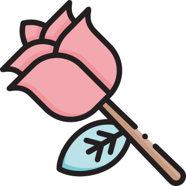 Çiçek simgesi PNG biçimi. Basit minimalist ve zarif tasarım. İlkbahar güzellik bahçesi çiçekleri, bitki örtüsü, romantik estetik süslemeler, dijital grafik, şeffaf arkaplan.