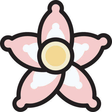 Çiçek simgesi PNG biçimi. Basit minimalist ve zarif tasarım. İlkbahar güzellik bahçesi çiçekleri, bitki örtüsü, romantik estetik süslemeler, dijital grafik, şeffaf arkaplan.