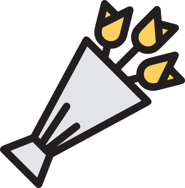 Çiçek simgesi PNG biçimi. Basit minimalist ve zarif tasarım. İlkbahar güzellik bahçesi çiçekleri, bitki örtüsü, romantik estetik süslemeler, dijital grafik, şeffaf arkaplan.