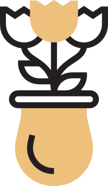 Çiçek simgesi PNG biçimi. Basit minimalist ve zarif tasarım. İlkbahar güzellik bahçesi çiçekleri, bitki örtüsü, romantik estetik süslemeler, dijital grafik, şeffaf arkaplan.