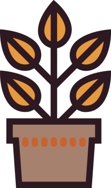 Çiçek simgesi png biçimi düz vektör çizimi basit çiçek tasarımı izole edilmiş grafik şeffaf arkaplan