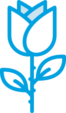 Çiçek simgesi png biçimi düz vektör çizimi basit çiçek tasarımı izole edilmiş grafik şeffaf arkaplan