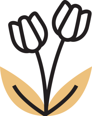 Çiçek simgesi png biçimi düz vektör çizimi basit çiçek tasarımı izole edilmiş grafik şeffaf arkaplan