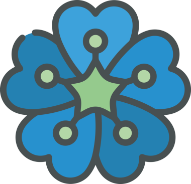 Çiçek simgesi png biçimi düz vektör çizimi basit çiçek tasarımı izole edilmiş grafik şeffaf arkaplan