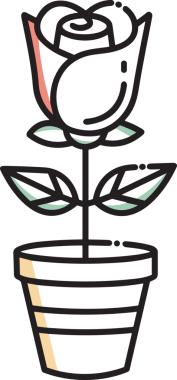 Çiçek simgesi png biçimi düz vektör çizimi basit çiçek tasarımı izole edilmiş grafik şeffaf arkaplan