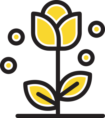 Çiçek simgesi png biçimi düz vektör çizimi basit çiçek tasarımı izole edilmiş grafik şeffaf arkaplan