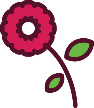 Çiçek simgesi PNG biçimi. Basit minimalist ve zarif tasarım. İlkbahar güzellik bahçesi çiçekleri, bitki örtüsü, romantik estetik süslemeler, dijital grafik, şeffaf arkaplan.