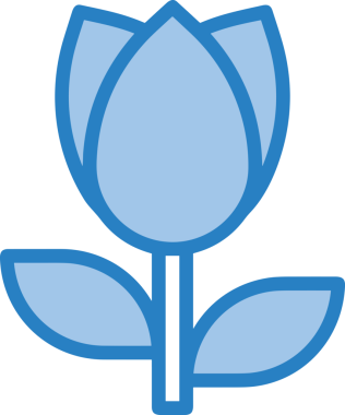 Çiçek simgesi PNG biçimi. Basit minimalist ve zarif tasarım. İlkbahar güzellik bahçesi çiçekleri, bitki örtüsü, romantik estetik süslemeler, dijital grafik, şeffaf arkaplan.