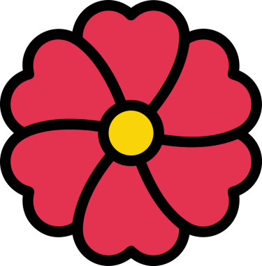 Çiçek simgesi PNG biçimi. Basit minimalist ve zarif tasarım. İlkbahar güzellik bahçesi çiçekleri, bitki örtüsü, romantik estetik süslemeler, dijital grafik, şeffaf arkaplan.