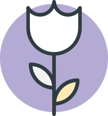 Çiçek simgesi PNG biçimi. Basit minimalist ve zarif tasarım. İlkbahar güzellik bahçesi çiçekleri, bitki örtüsü, romantik estetik süslemeler, dijital grafik, şeffaf arkaplan.