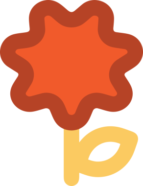 Çiçek simgesi PNG biçimi. Basit minimalist ve zarif tasarım. İlkbahar güzellik bahçesi çiçekleri, bitki örtüsü, romantik estetik süslemeler, dijital grafik, şeffaf arkaplan.