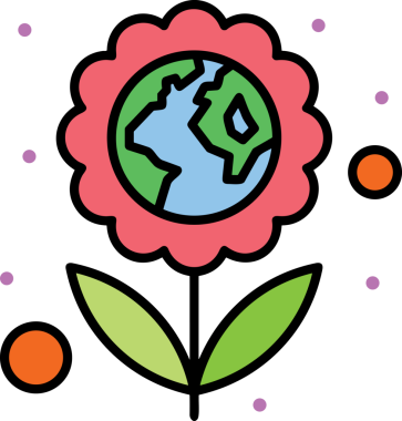 Çiçek simgesi PNG biçimi. Basit minimalist ve zarif tasarım. İlkbahar güzellik bahçesi çiçekleri, bitki örtüsü, romantik estetik süslemeler, dijital grafik, şeffaf arkaplan.