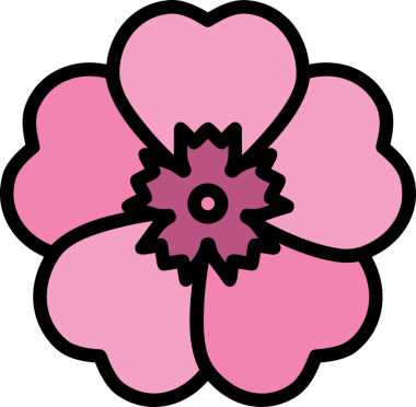 Çiçek simgesi PNG biçimi. Basit minimalist ve zarif tasarım. İlkbahar güzellik bahçesi çiçekleri, bitki örtüsü, romantik estetik süslemeler, dijital grafik, şeffaf arkaplan.