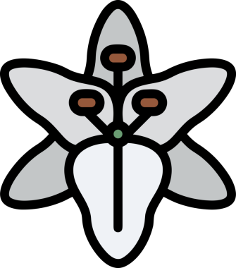 Çiçek simgesi PNG biçimi. Basit minimalist ve zarif tasarım. İlkbahar güzellik bahçesi çiçekleri, bitki örtüsü, romantik estetik süslemeler, dijital grafik, şeffaf arkaplan.