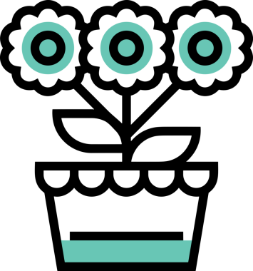 Çiçek simgesi PNG biçimi. Basit minimalist ve zarif tasarım. İlkbahar güzellik bahçesi çiçekleri, bitki örtüsü, romantik estetik süslemeler, dijital grafik, şeffaf arkaplan.