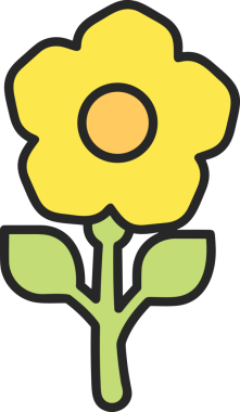 Çiçek simgesi PNG biçimi. Basit minimalist ve zarif tasarım. İlkbahar güzellik bahçesi çiçekleri, bitki örtüsü, romantik estetik süslemeler, dijital grafik, şeffaf arkaplan.