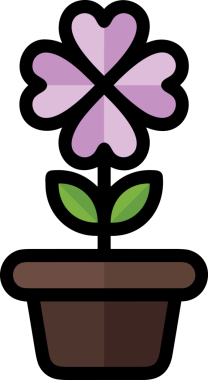 Çiçek simgesi PNG biçimi. Basit minimalist ve zarif tasarım. İlkbahar güzellik bahçesi çiçekleri, bitki örtüsü, romantik estetik süslemeler, dijital grafik, şeffaf arkaplan.