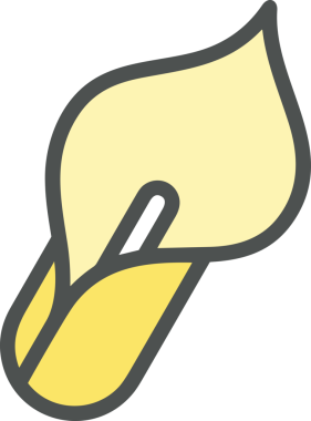 Çiçek simgesi PNG biçimi. Basit minimalist ve zarif tasarım. İlkbahar güzellik bahçesi çiçekleri, bitki örtüsü, romantik estetik süslemeler, dijital grafik, şeffaf arkaplan.