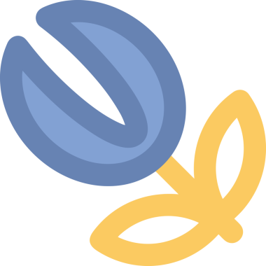 Çiçek simgesi PNG biçimi. Basit minimalist ve zarif tasarım. İlkbahar güzellik bahçesi çiçekleri, bitki örtüsü, romantik estetik süslemeler, dijital grafik, şeffaf arkaplan.