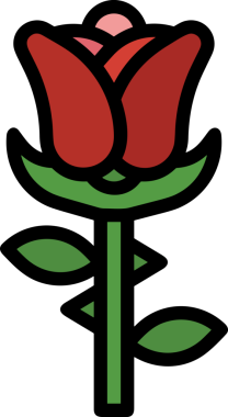 Çiçek simgesi PNG biçimi. Basit minimalist ve zarif tasarım. İlkbahar güzellik bahçesi çiçekleri, bitki örtüsü, romantik estetik süslemeler, dijital grafik, şeffaf arkaplan.