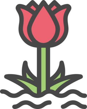 Çiçek simgesi PNG biçimi. Basit minimalist ve zarif tasarım. İlkbahar güzellik bahçesi çiçekleri, bitki örtüsü, romantik estetik süslemeler, dijital grafik, şeffaf arkaplan.