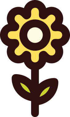 Çiçek simgesi PNG biçimi. Basit minimalist ve zarif tasarım. İlkbahar güzellik bahçesi çiçekleri, bitki örtüsü, romantik estetik süslemeler, dijital grafik, şeffaf arkaplan.