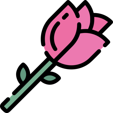 Çiçek simgesi PNG biçimi. Basit minimalist ve zarif tasarım. İlkbahar güzellik bahçesi çiçekleri, bitki örtüsü, romantik estetik süslemeler, dijital grafik, şeffaf arkaplan.