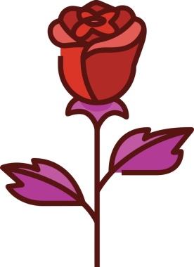 Çiçek simgesi PNG biçimi. Basit minimalist ve zarif tasarım. İlkbahar güzellik bahçesi çiçekleri, bitki örtüsü, romantik estetik süslemeler, dijital grafik, şeffaf arkaplan.