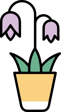 Çiçek simgesi PNG biçimi. Basit minimalist ve zarif tasarım. İlkbahar güzellik bahçesi çiçekleri, bitki örtüsü, romantik estetik süslemeler, dijital grafik, şeffaf arkaplan.