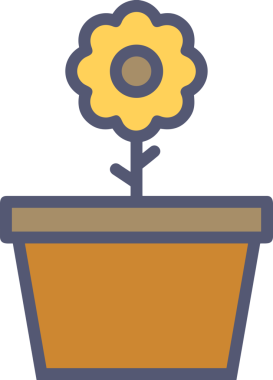 Çiçek simgesi PNG biçimi. Basit minimalist ve zarif tasarım. İlkbahar güzellik bahçesi çiçekleri, bitki örtüsü, romantik estetik süslemeler, dijital grafik, şeffaf arkaplan.