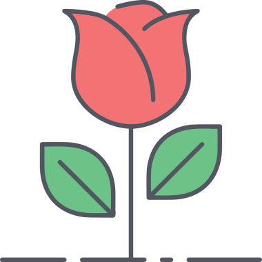 Çiçek simgesi PNG biçimi. Basit minimalist ve zarif tasarım. İlkbahar güzellik bahçesi çiçekleri, bitki örtüsü, romantik estetik süslemeler, dijital grafik, şeffaf arkaplan.