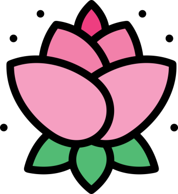 Çiçek simgesi PNG biçimi. Basit minimalist ve zarif tasarım. İlkbahar güzellik bahçesi çiçekleri, bitki örtüsü, romantik estetik süslemeler, dijital grafik, şeffaf arkaplan.