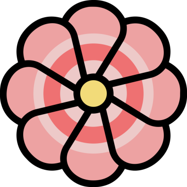 Çiçek simgesi PNG biçimi. Basit minimalist ve zarif tasarım. İlkbahar güzellik bahçesi çiçekleri, bitki örtüsü, romantik estetik süslemeler, dijital grafik, şeffaf arkaplan.