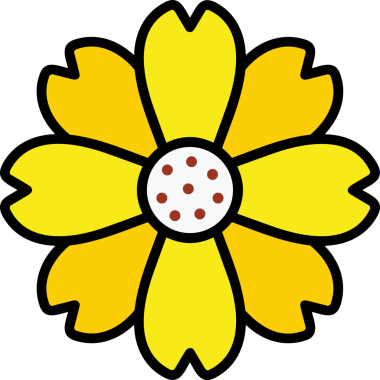 Çiçek simgesi PNG biçimi. Basit minimalist ve zarif tasarım. İlkbahar güzellik bahçesi çiçekleri, bitki örtüsü, romantik estetik süslemeler, dijital grafik, şeffaf arkaplan.