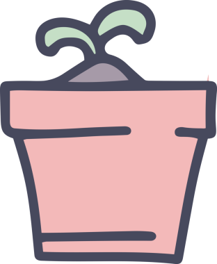 Çiçek simgesi PNG biçimi. Basit minimalist ve zarif tasarım. İlkbahar güzellik bahçesi çiçekleri, bitki örtüsü, romantik estetik süslemeler, dijital grafik, şeffaf arkaplan.